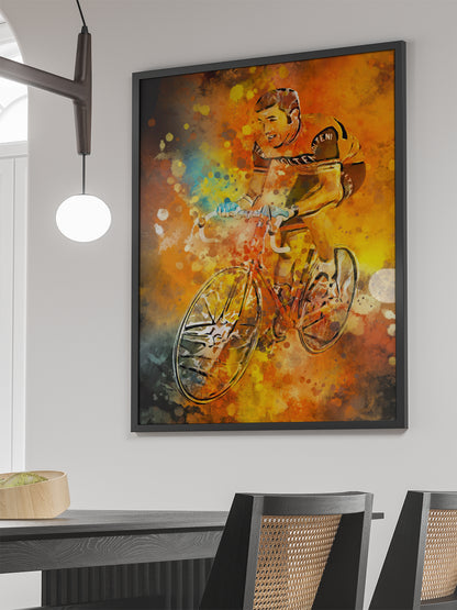 Merkcx wielrenners poster