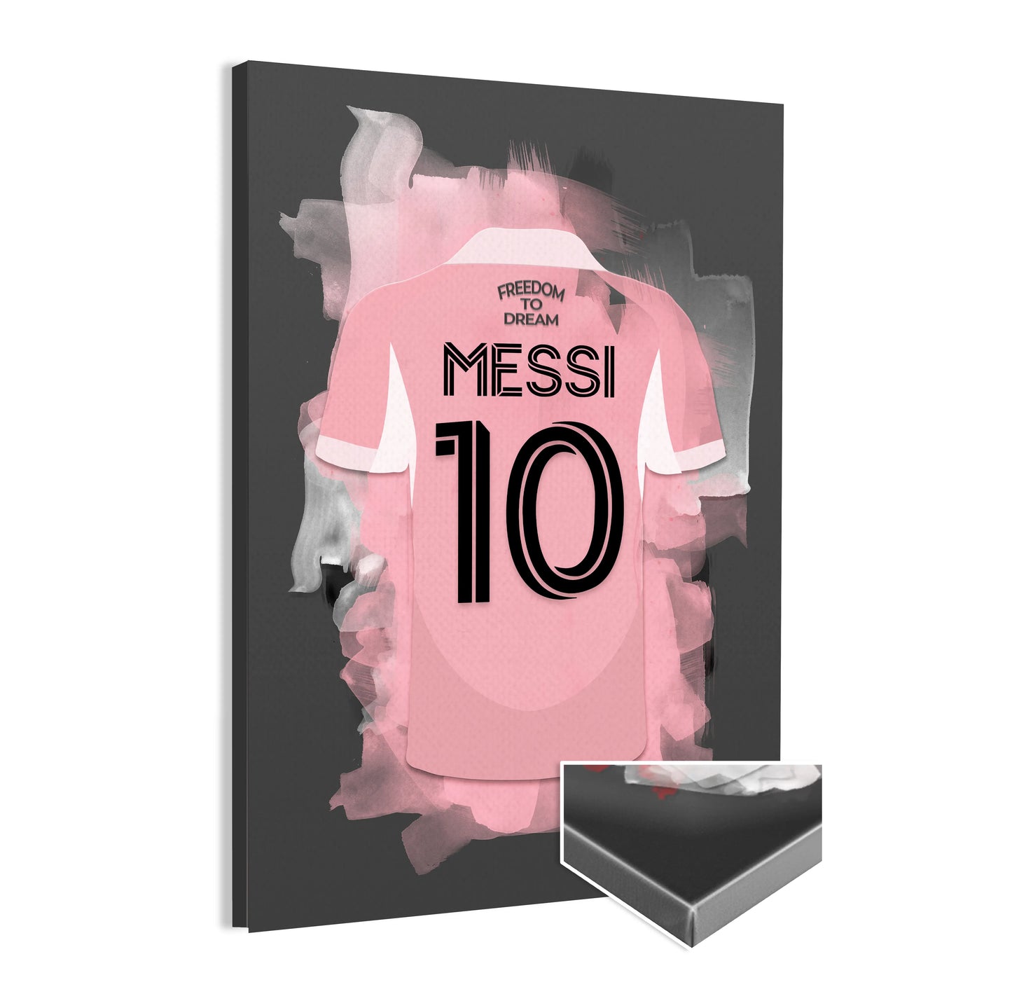 Lionel Messi Canvas Wanddecoratie