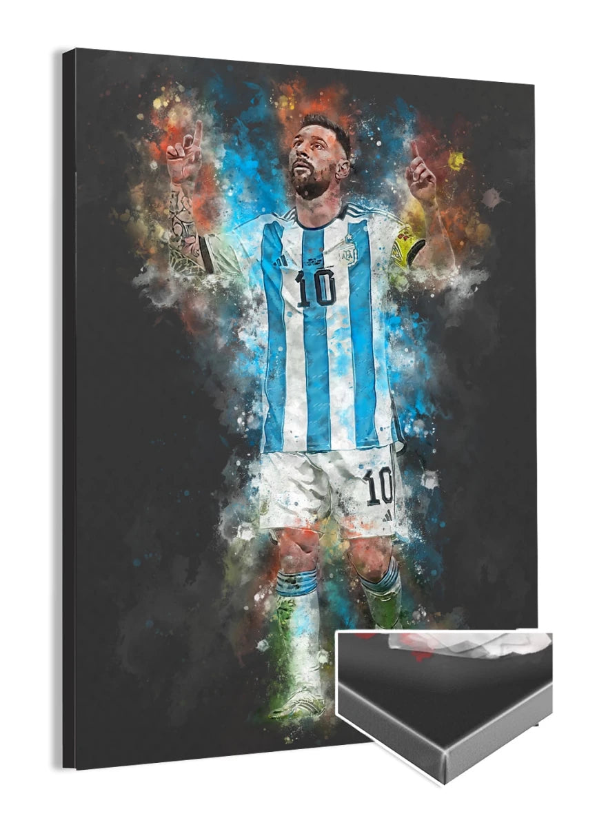 Messi Voetbal Poster Canvas Print Bestellen