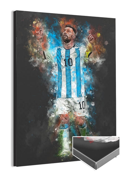 Messi Voetbal Poster Canvas Print Bestellen