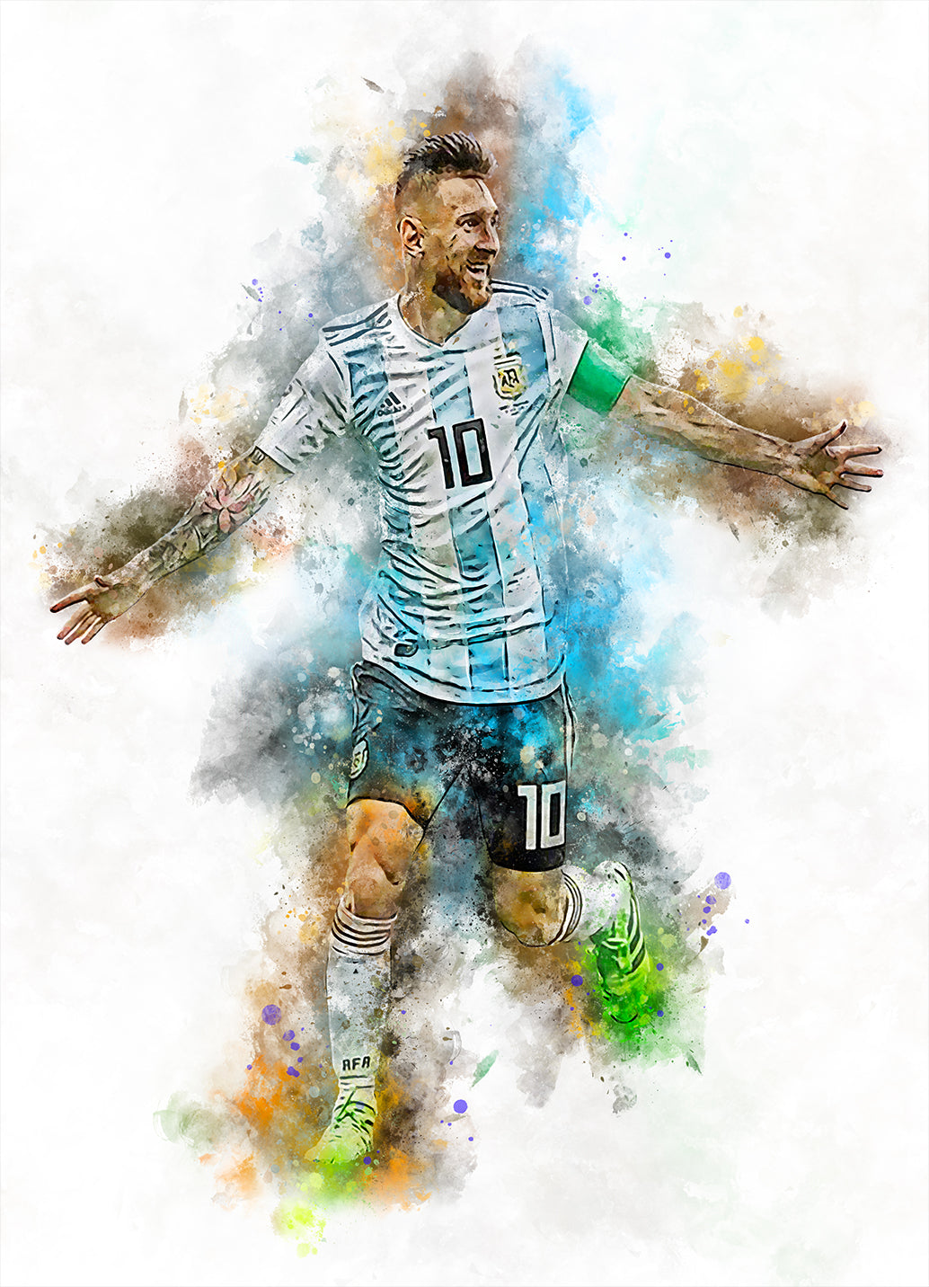 Messi voetbalposter - Wallofprints
