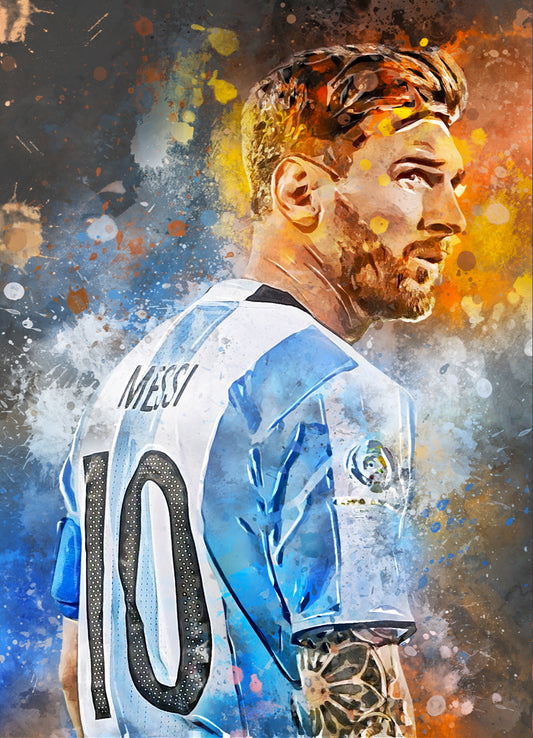 Lionel Messi wanddecoratie - Losse poster - Voetbal fan kado