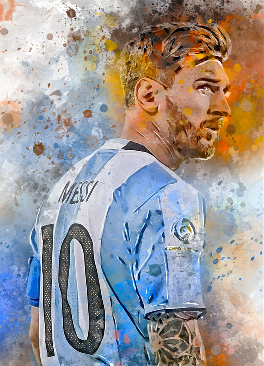 Lionel Messi wanddecoratie - Losse poster - Voetbal fan kado