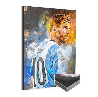 Lionel Messi wanddecoratie - Canvas poster - Voetbal fan kado