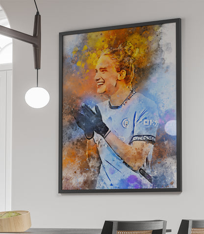 Miedema voetbalposter ingelijste poster