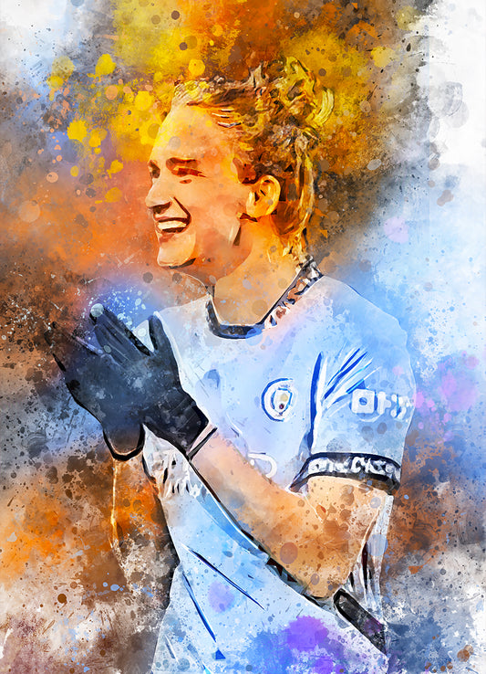 Miedema voetbalposter canvas