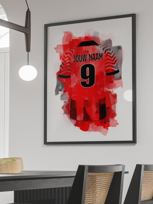 AC Milan poster met personalisatie