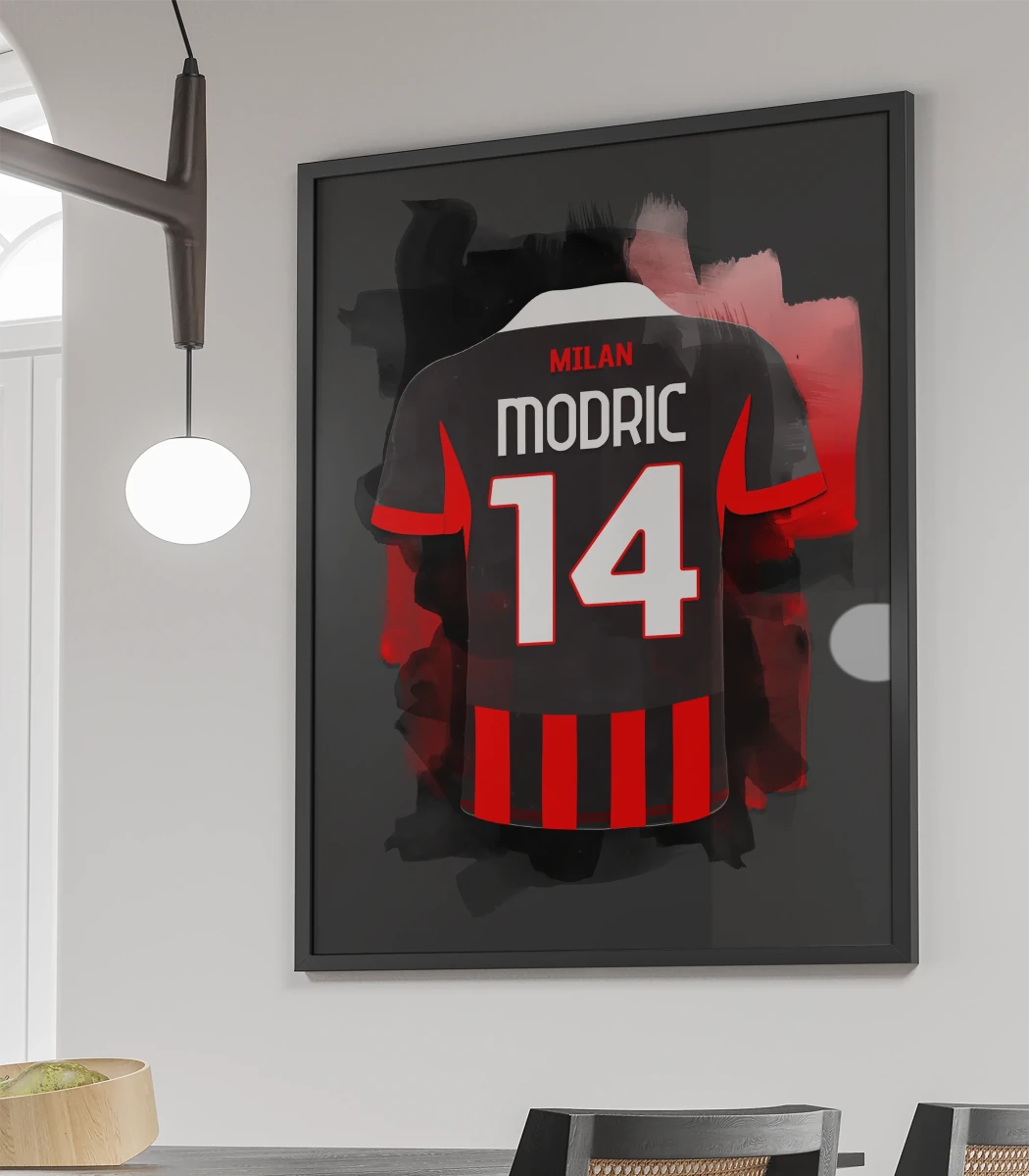 Modric AC Milan Framed Poster