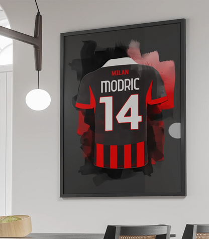 Modric AC Milan Framed Poster