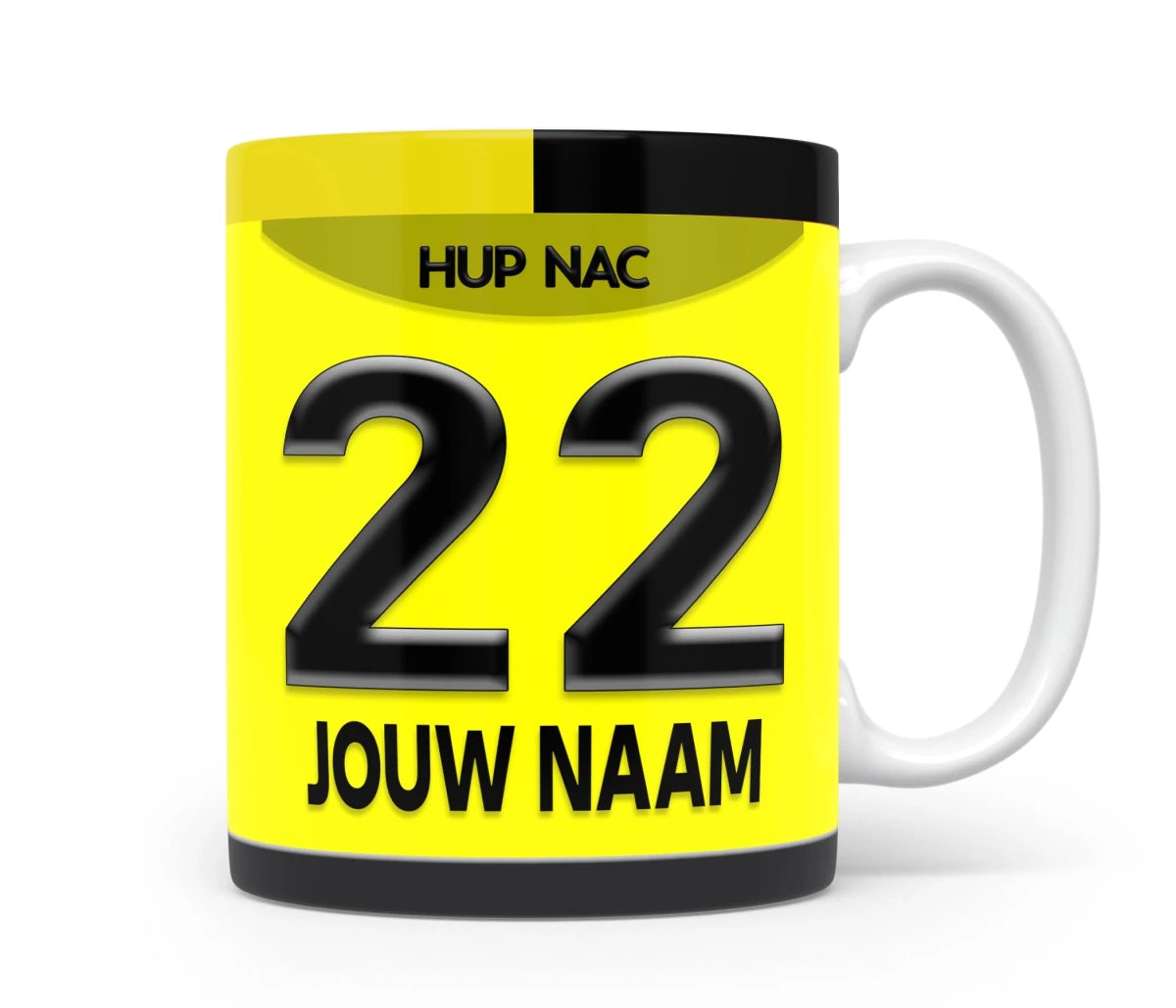 NAC Breda Voetbal Mok Met Personalisatie Cadeau Verjaardag