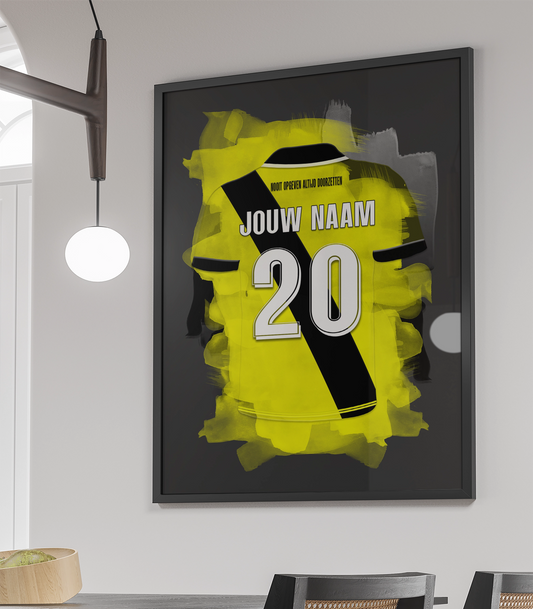NAC Breda Voetbal Poster Met Personalisatie Verjaardag Cadeau Jongenskamer