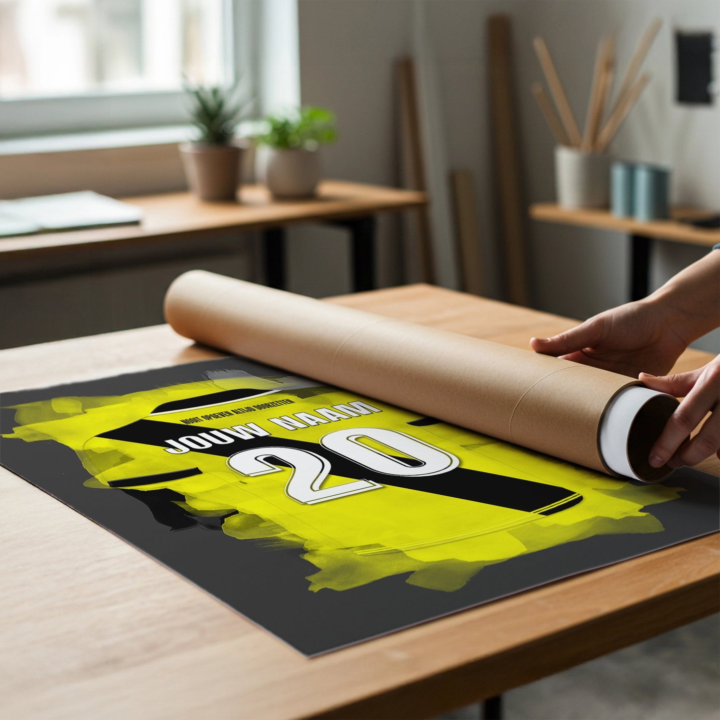 NAC Breda voetbal poster met personalisatie