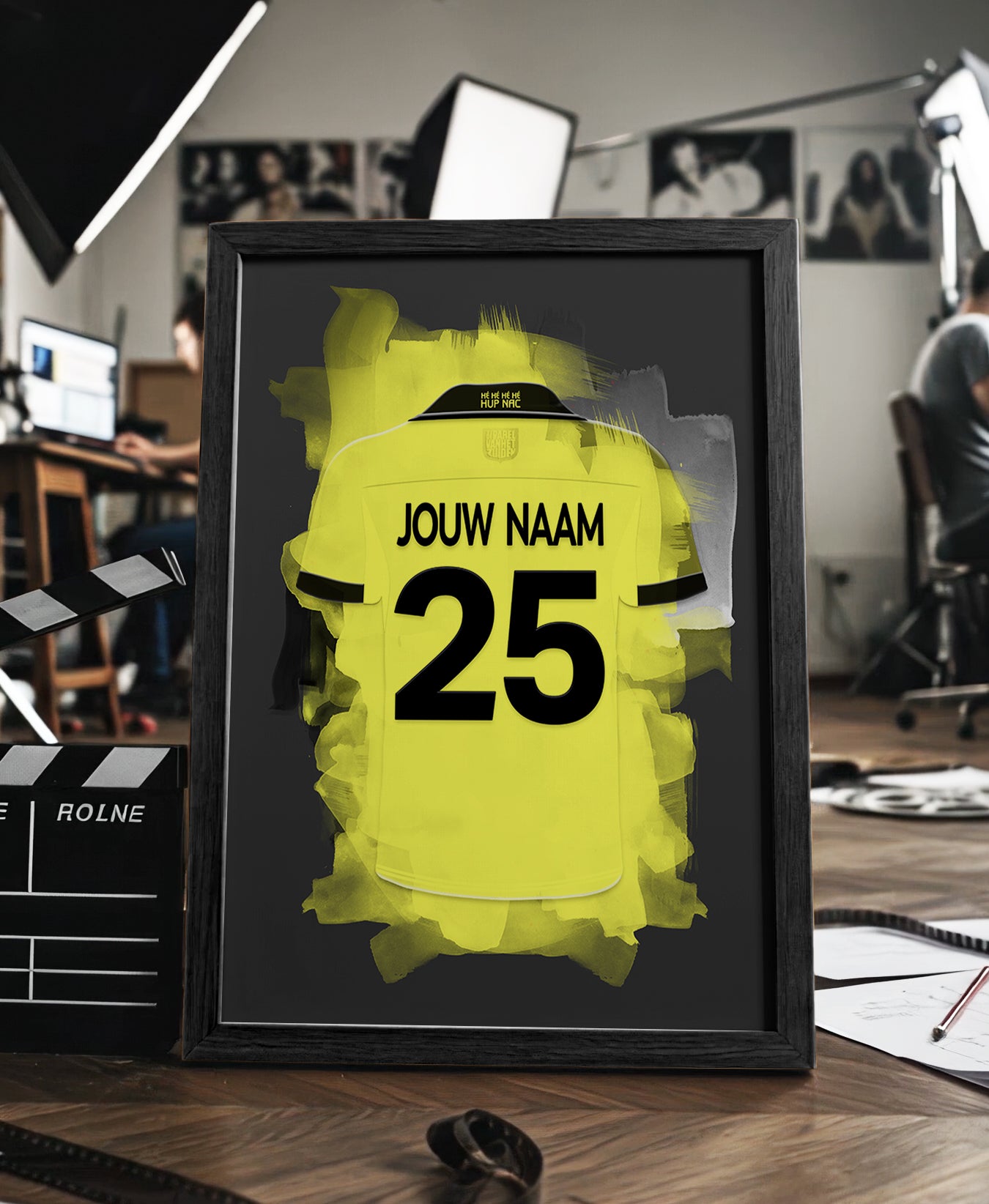 NAC Breda ingelijste poster met naam