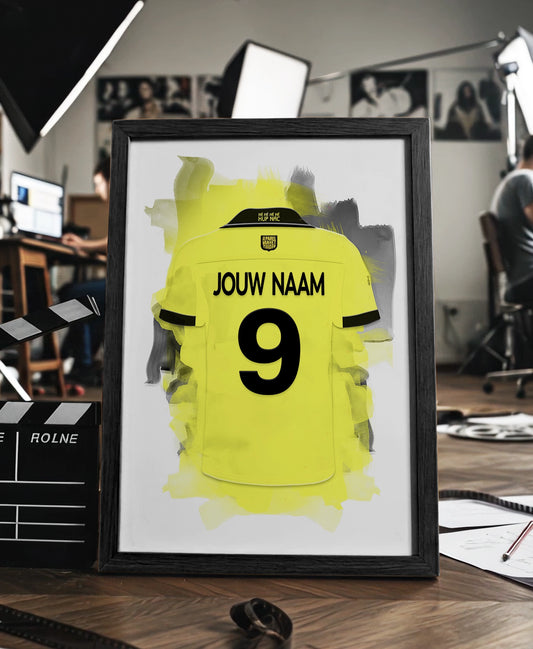 NAC Breda ingelijste poster met naam