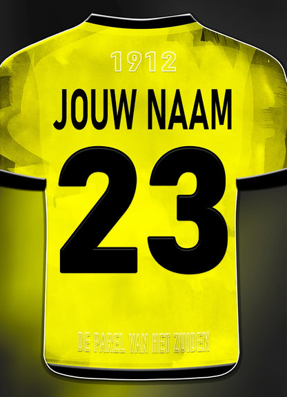 NAC Breda poster met naam en rugnummer