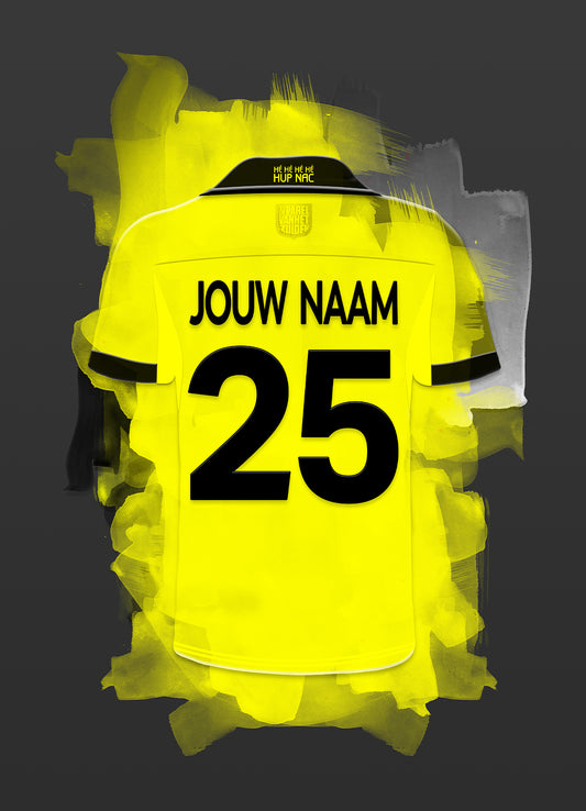 NAC Breda wanddecoratie - Losse poster - Voetbal fan cadeau
