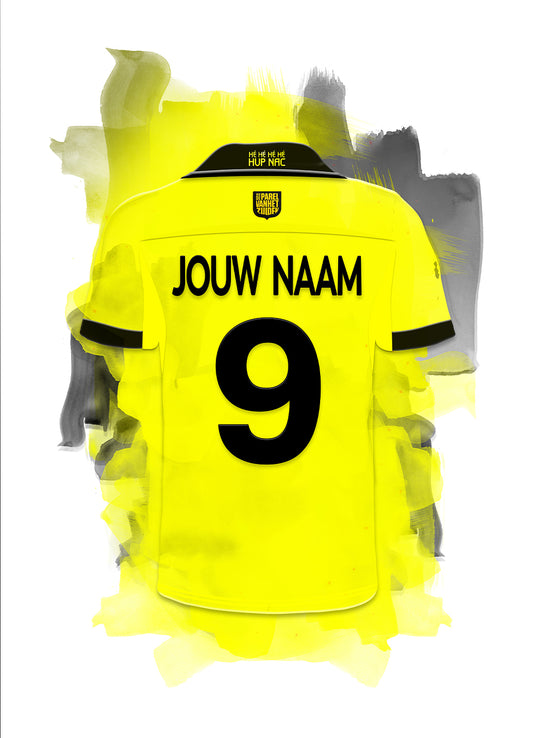 NAC Breda wanddecoratie - Losse poster - Voetbal fan cadeau