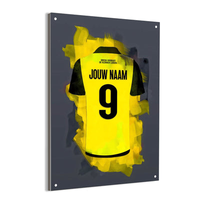 NAC Breda dibond met personalisatie - voetbal cadeau fan