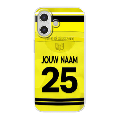 NAC Breda 2025-2026 telefoonhoesje met personalisatie - Apple iPhone telefoonhoesjes - Voetbal fan kado 
