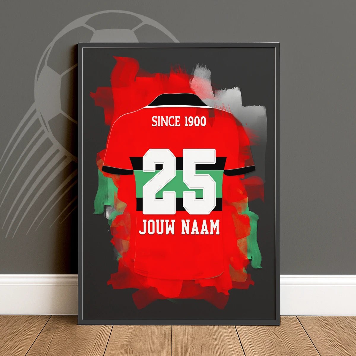 Gepersonaliseerde NEC Nijmegen Voetbal Poster Cadeau