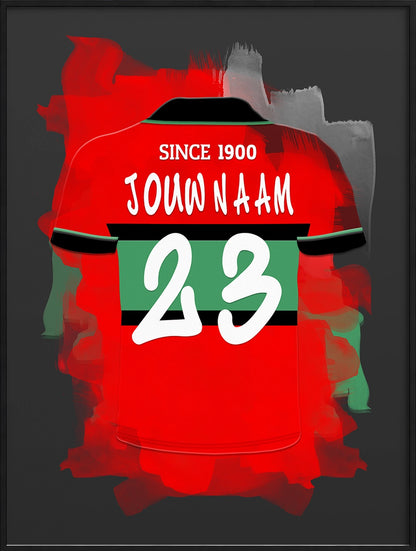NEC Nijmegen Voetbal Poster Met Naam Personalisatie