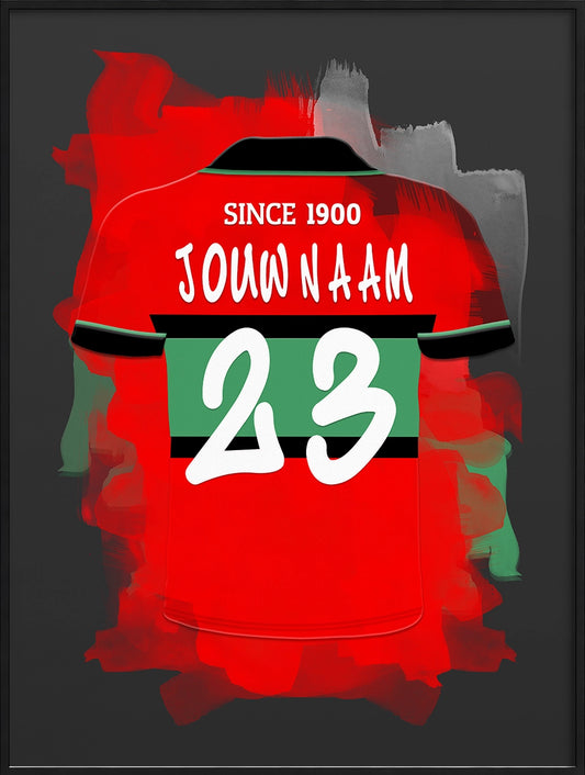 NEC Nijmegen Voetbal Poster Met Naam Personalisatie