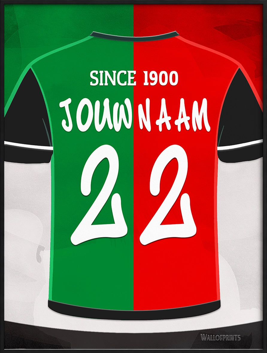 NEC Nijmegen Wanddecoratie Gepersonaliseerd