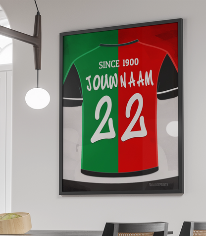 NEC Nijmegen Wanddecoratie Ingelijste Poster