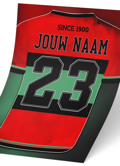 NEC Nijmegen poster met personalisatie