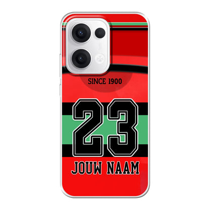 NEC Nijmegen 2025-2026 telefoonhoesje met personalisatie - Oppo Reno telefoonhoesjes - Voetbal fan kado 