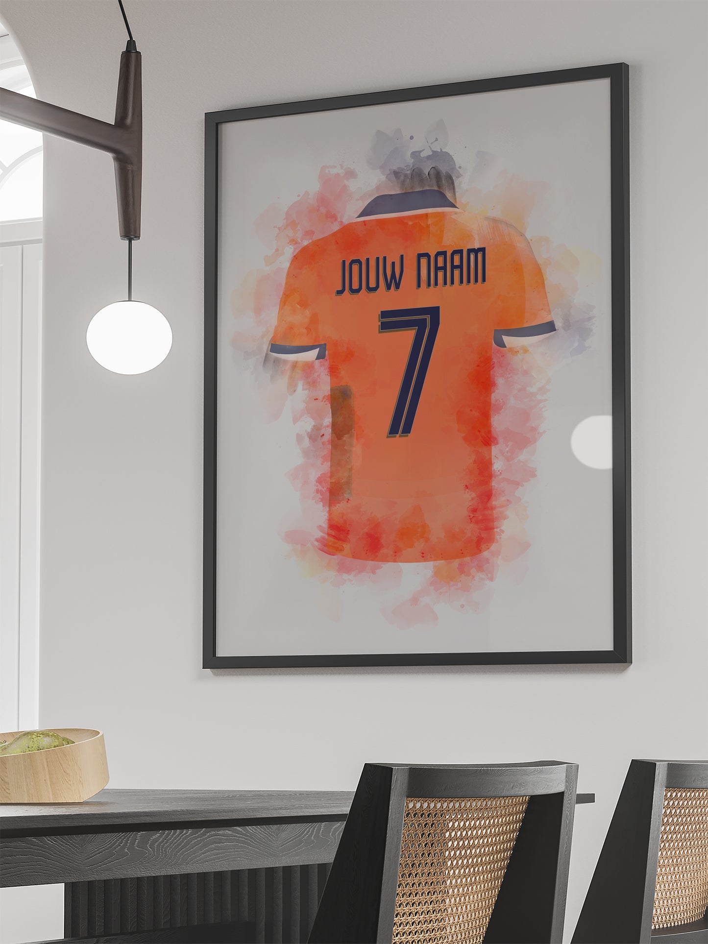Nederlands elftal poster met personalisatie