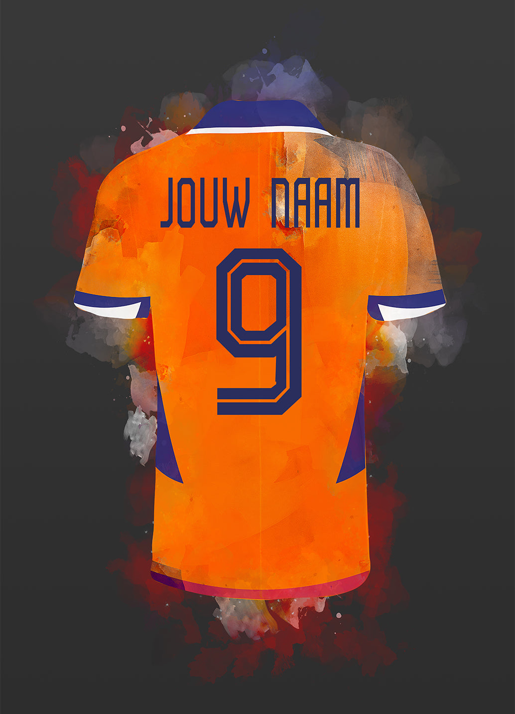 nederlands elftal poster met personalisatie