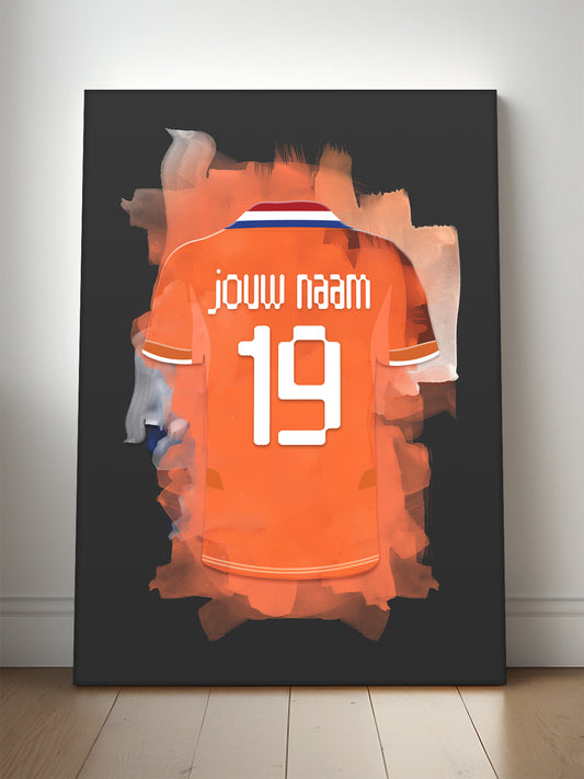 Nederland Dames voetbal poster met naam