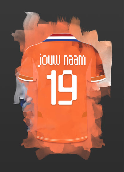 Dames voetbal elftal wanddecoratie - Losse poster - Vrouwen voetbal fan cadeau