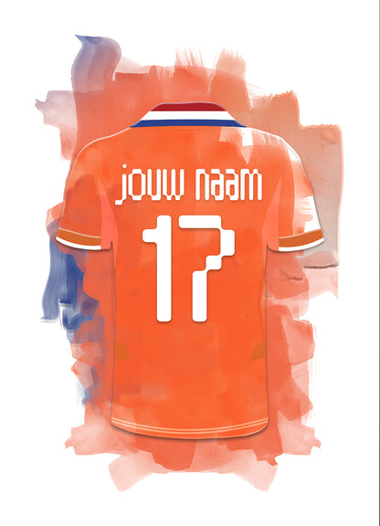 Dames voetbal elftal wanddecoratie - Losse poster - Vrouwen voetbal fan cadeau