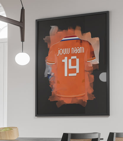 Dames voetbal elftal wanddecoratie - Ingelijste poster - Vrouwen voetbal fan cadeau