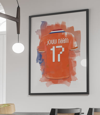 Dames voetbal elftal wanddecoratie - Ingelijste poster - Vrouwen voetbal fan cadeau