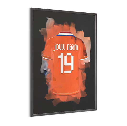 Dames voetbal elftal wanddecoratie - Gepersonaliseerde poster - Vrouwen voetbal fan cadeau