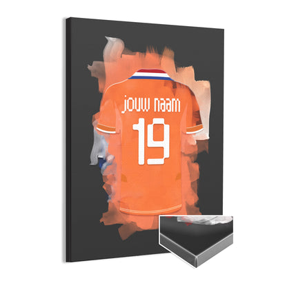 Dames voetbal elftal wanddecoratie - Canvas poster - Vrouwen voetbal fan cadeau