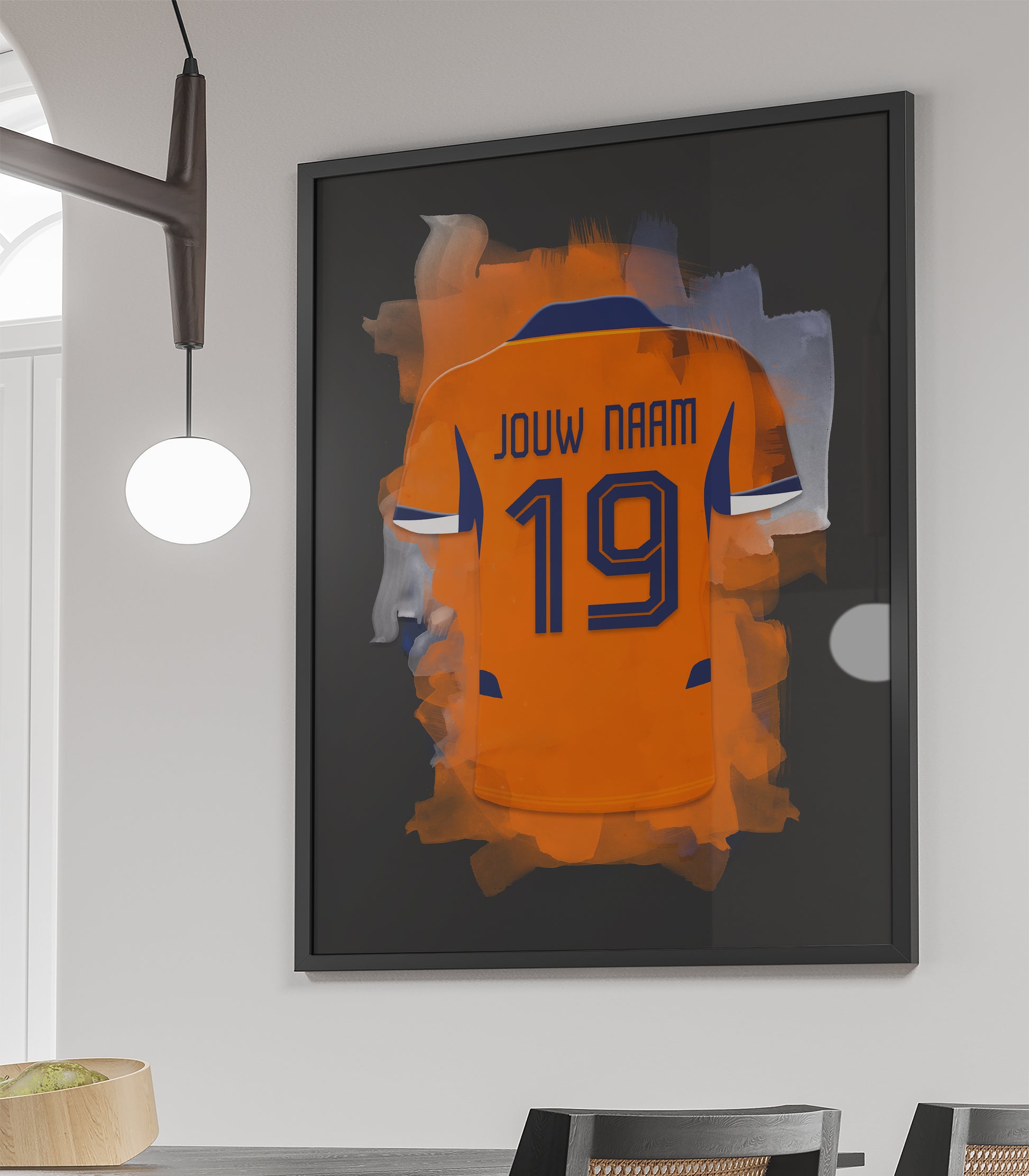 Nederlands Elftal wanddecoratie - Ingelijste poster - Voetbal fan cadeau