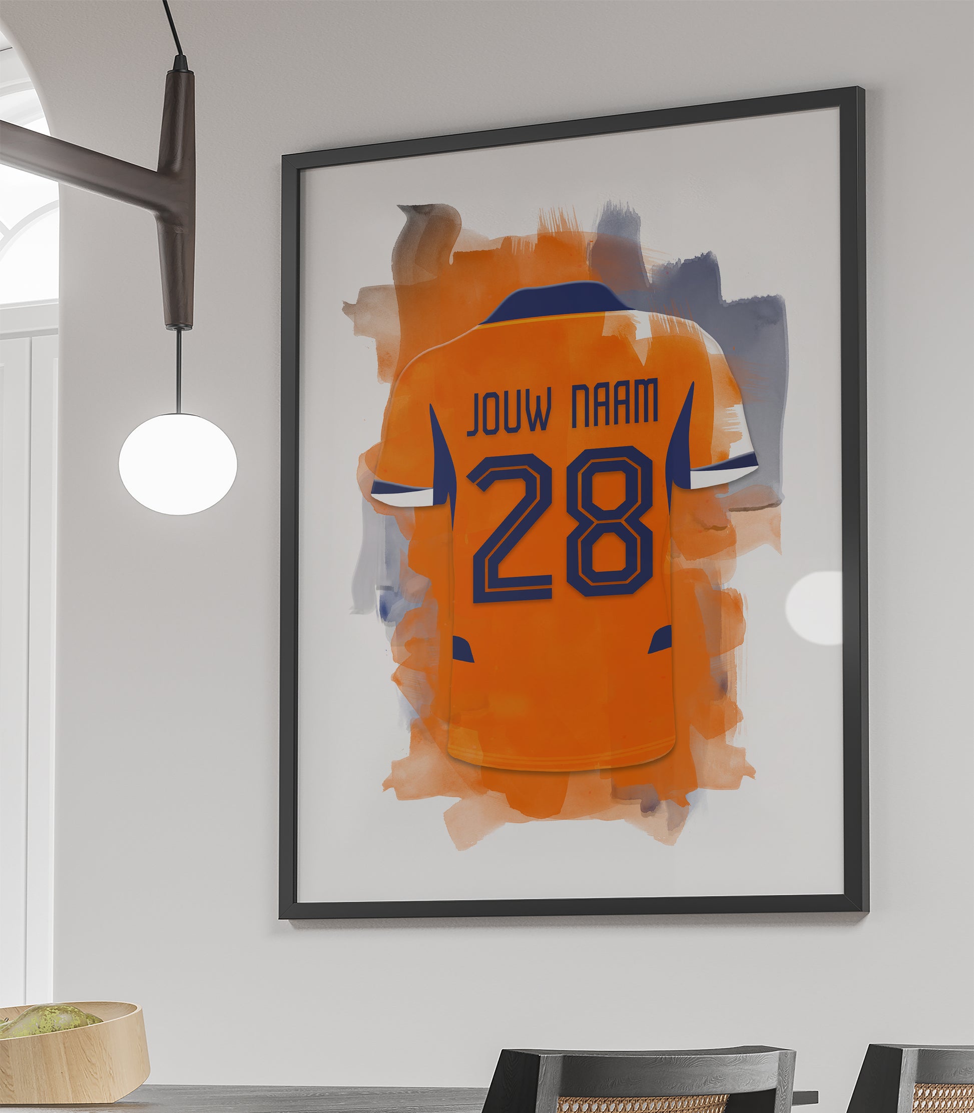 Nederlands Elftal wanddecoratie - Ingelijste poster - Voetbal fan cadeau