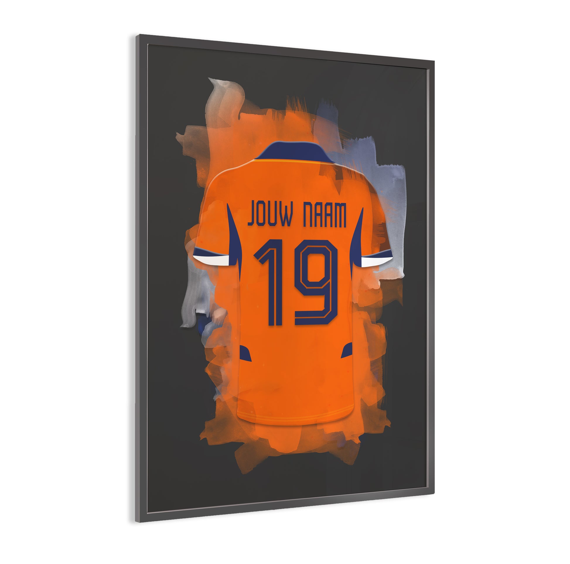 Nederlands Elftal wanddecoratie - Gepersonaliseerde poster - Voetbal fan cadeau