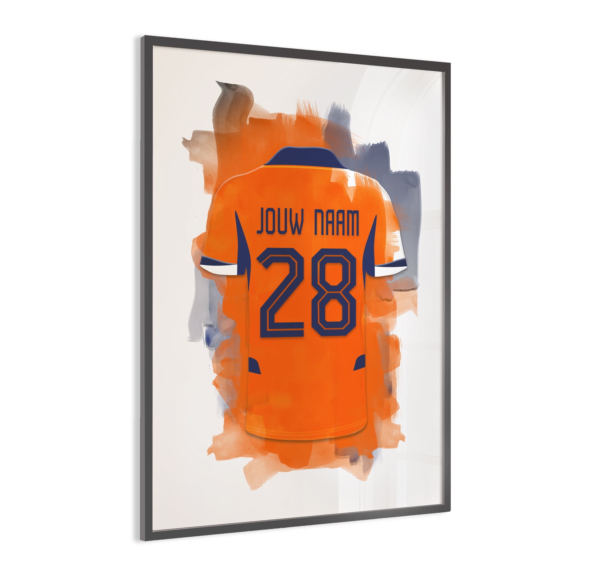 Nederlands Elftal wanddecoratie - Gepersonaliseerde poster - Voetbal fan cadeau