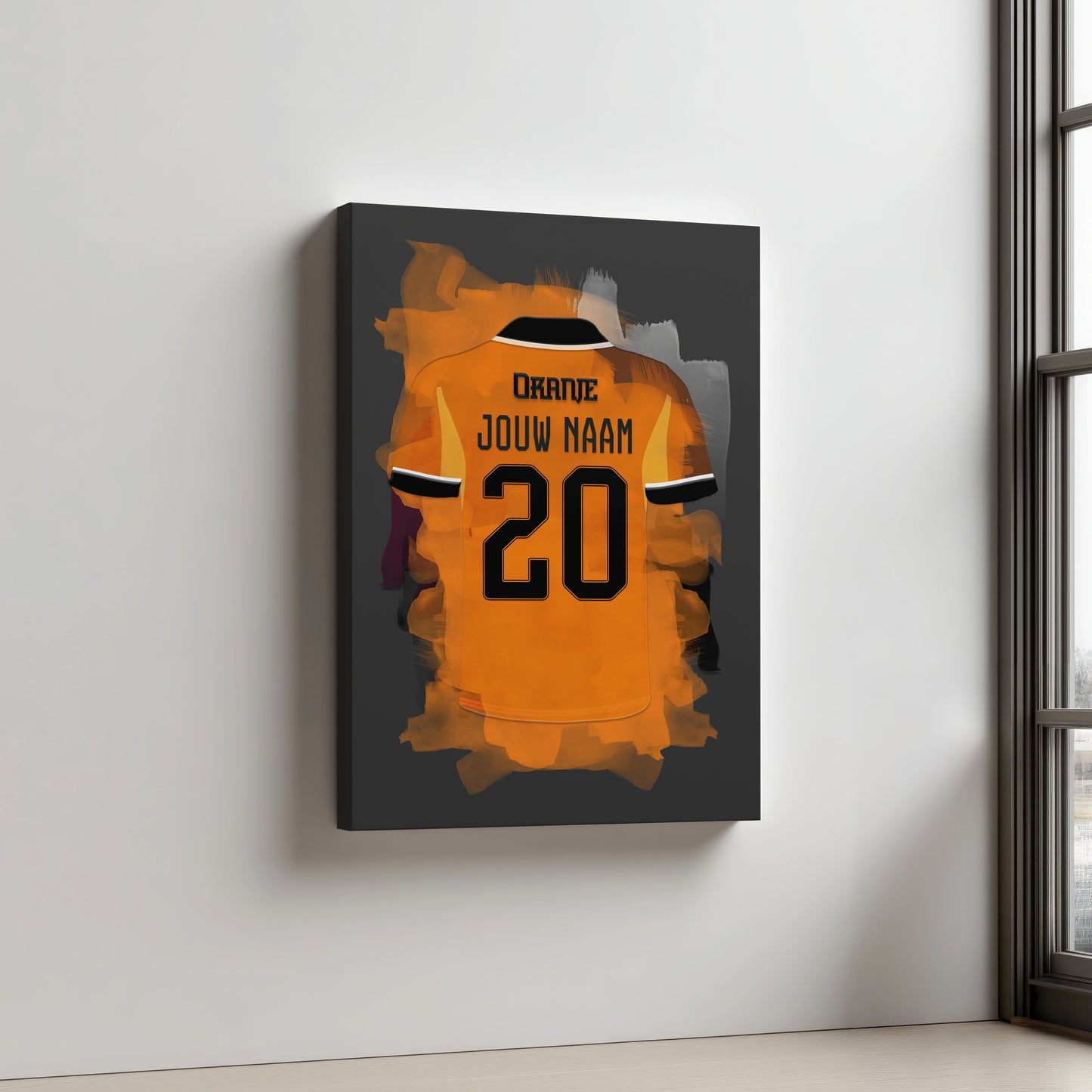 Nederlands Elftal Voetbal Aluminium Dibond Cadeau Man Mancave