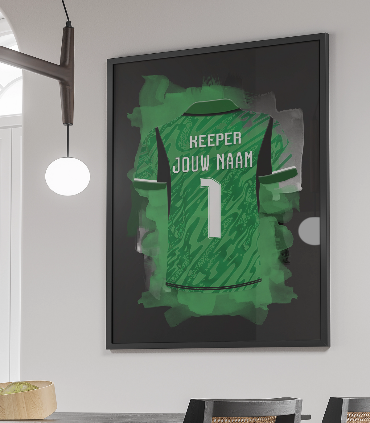 Nederlands Elftal Keeper Poster Met Eigen Naam Goalkeeper Verjaardag