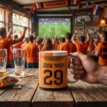 Nederlands Elftal Mok Gepersonaliseerd Voetbal Cadeau Bestellen