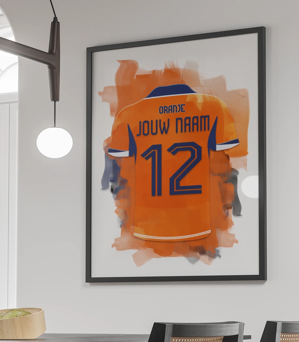 Nederlands Elftal Poster Met Eigen Naam