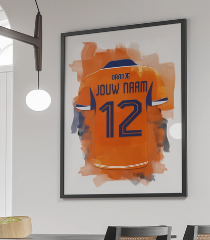 Nederlands Elftal Poster Met Eigen Naam