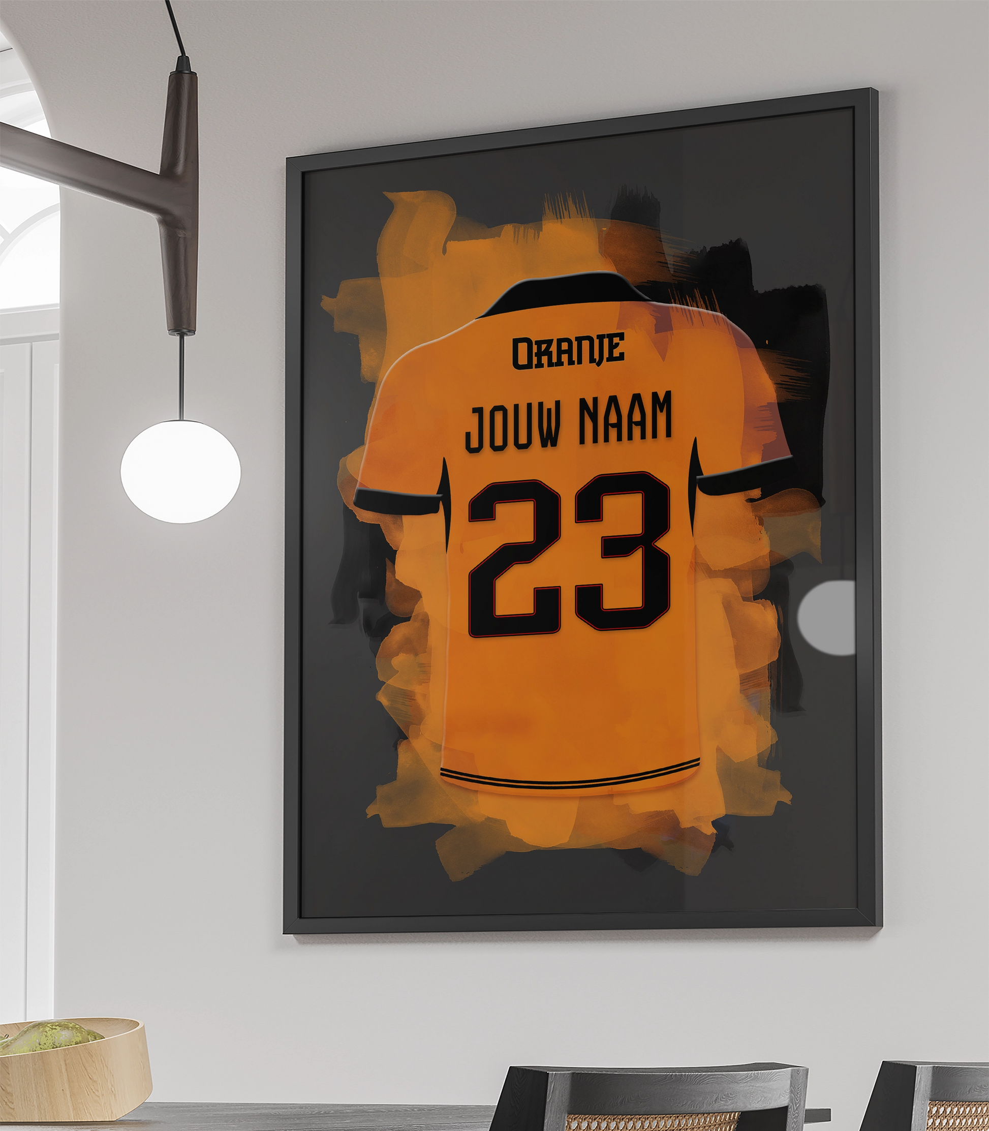 Nederlands Elftal Poster Gepersonaliseerd Cadeau Jongenskamer