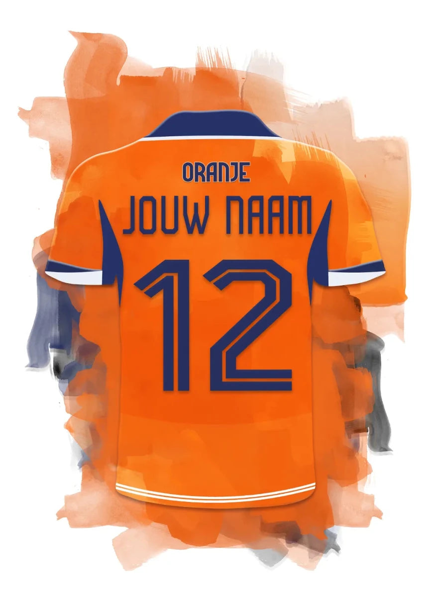 Nederlands Elftal Poster Met Personalisatie